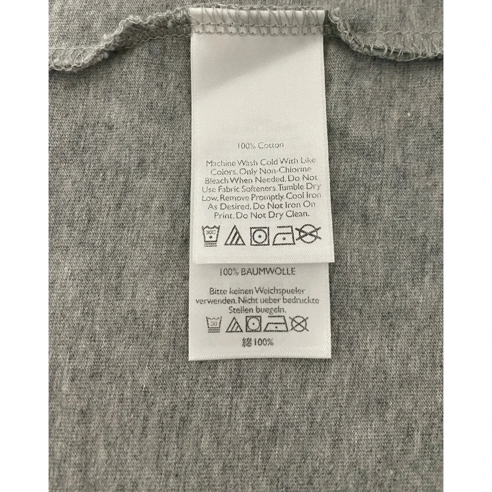 Eddie Bauer Mens M Legend Wash Graphic T-Shirt Gray North Fork Trout Run Fishing